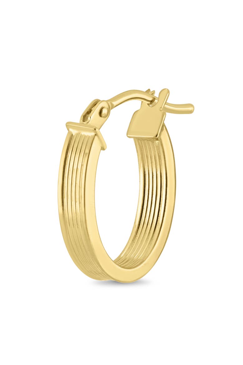14k Gold Huggie Earrings, Alternate, color, 14KY