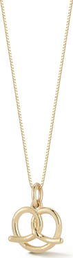 Ember Fine Jewelry 14K Gold Pretzel Pendant Necklace