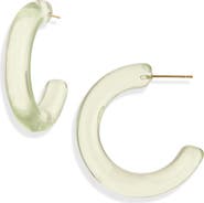 Nordstrom Chunky Resin Hoop Earrings