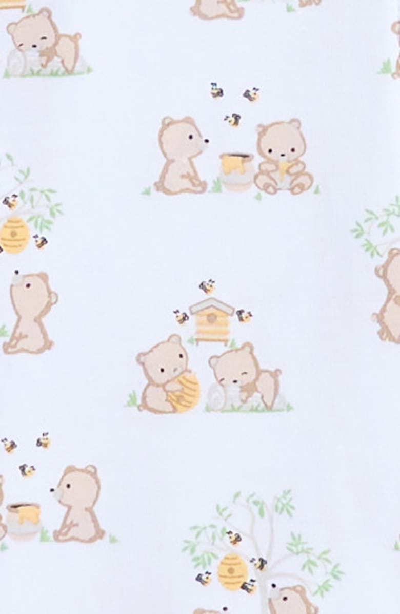 Kissy Kissy Cub Pima Cotton Zip Footie, Alternate, color, 