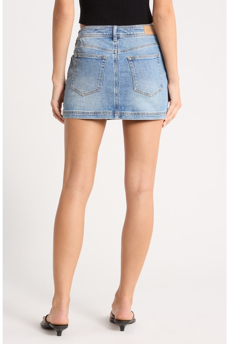 Bella Mid Rise Miniskirt, Alternate, color, DARK INDIGO
