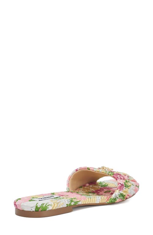 Dune London Nautical Slide Sandal In Pink