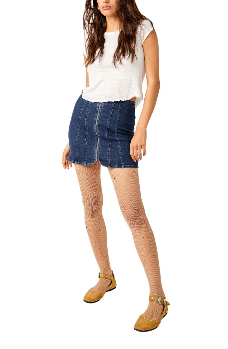 Free People Glitter Fishnet Tights, Alternate, color, 