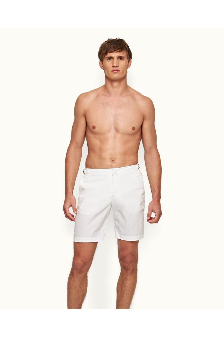 Dane Longest-Length Swim Shorts, Main, color, White