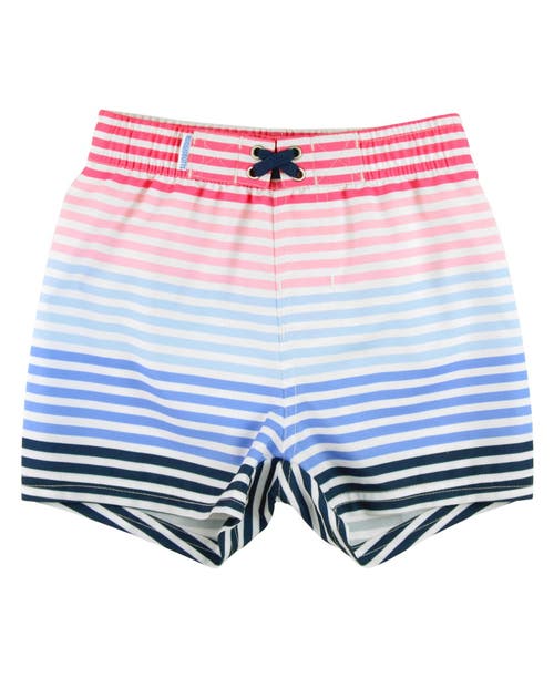 RuggedButts Baby Boys UPF50+ Swim Trunks in Ocean Horizon