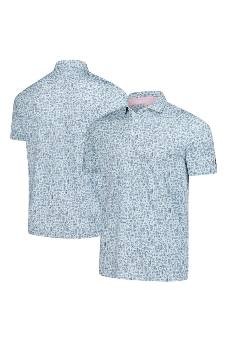 Men's Puma Light Blue Arnold Palmer MATTR Sketch Polo, Alternate, color, Light Blue