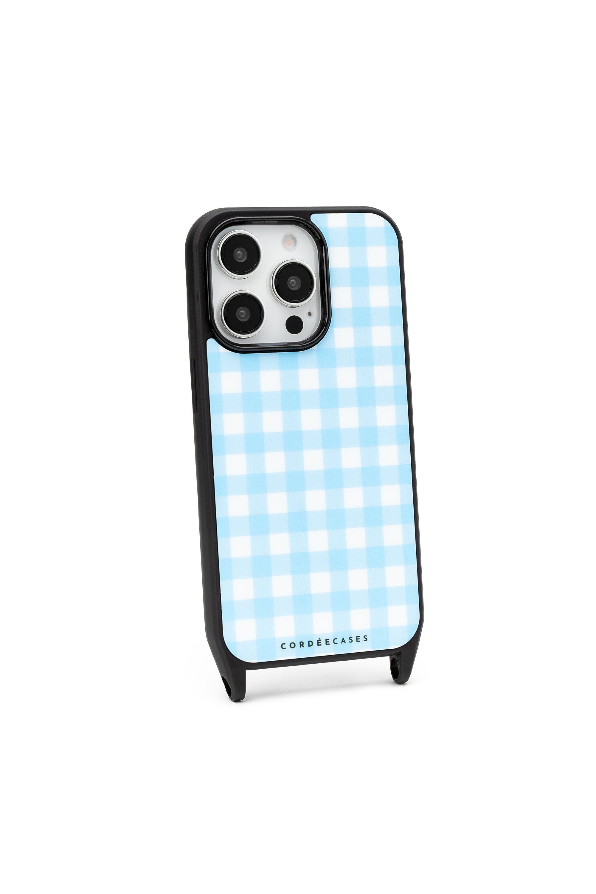 selected Gingham Powder Blue