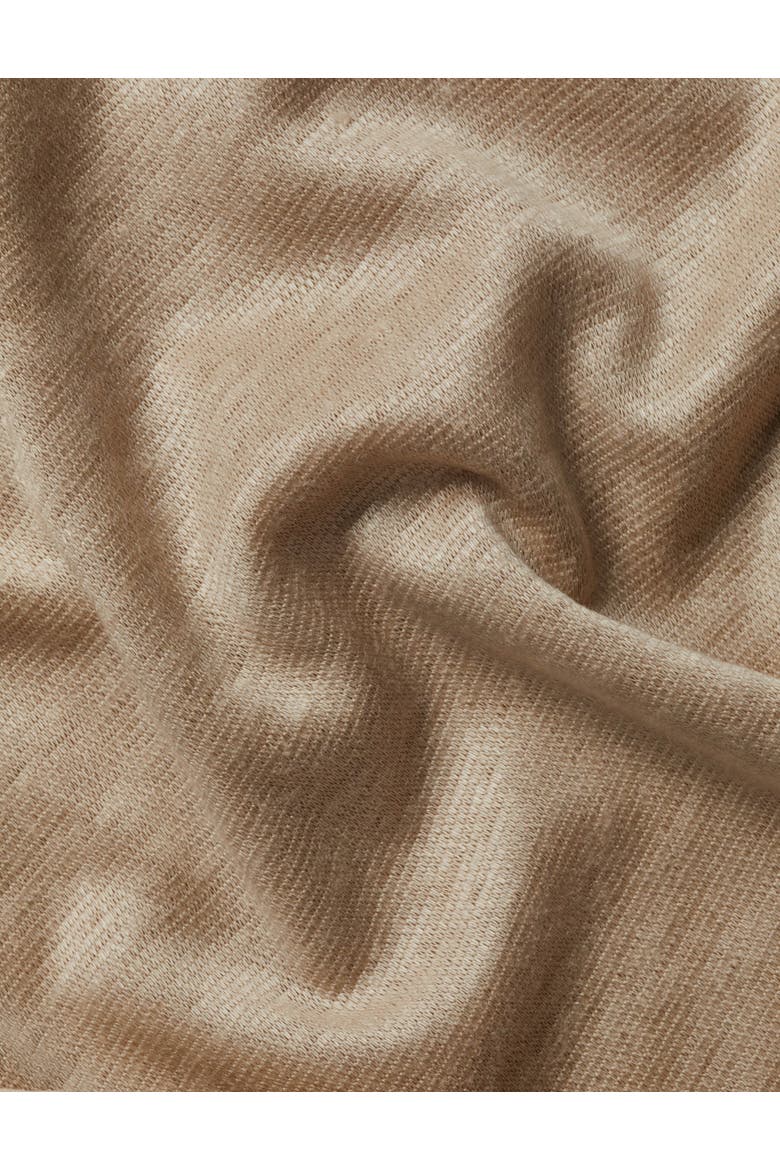 Short Sleeve Linen Polo, Alternate, color, Oatmeal