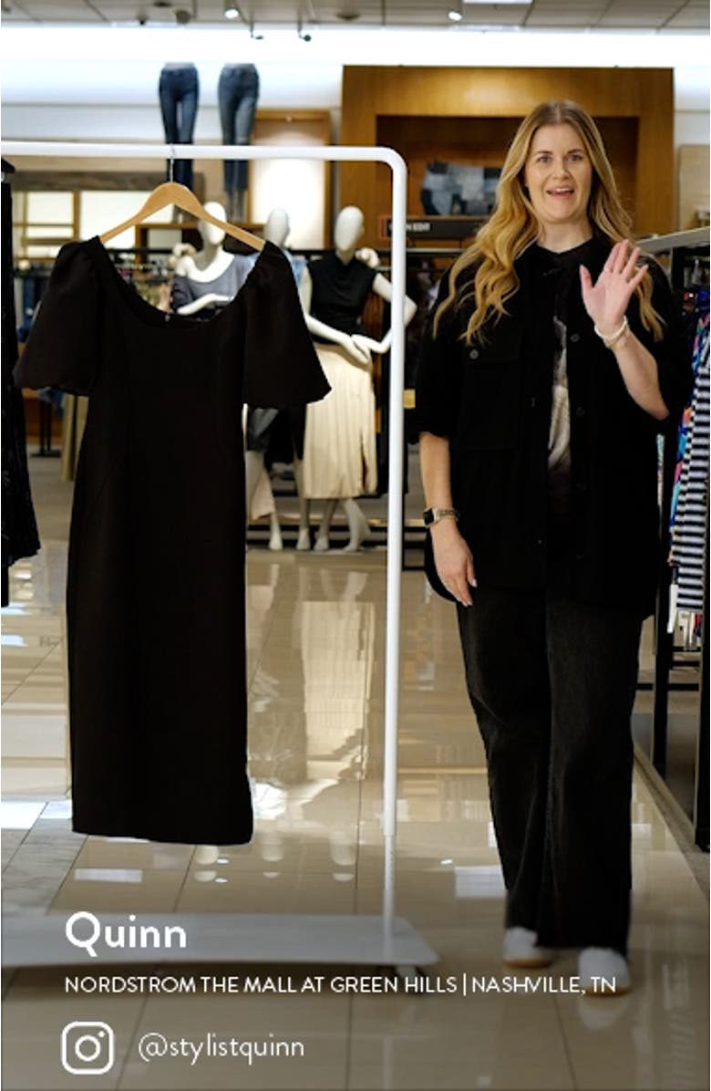 Puff Sleeve Midi Dress, sales video thumbnail