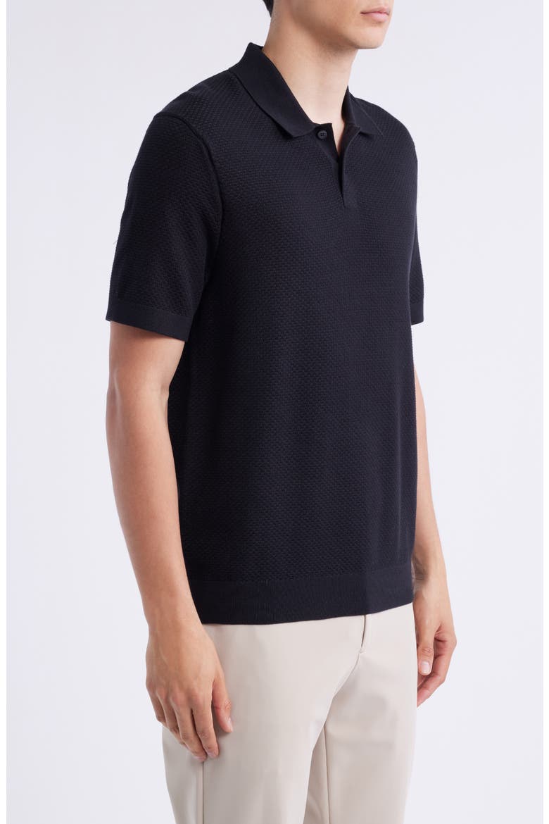Soris Cotton Polo, Alternate, color, BLACK