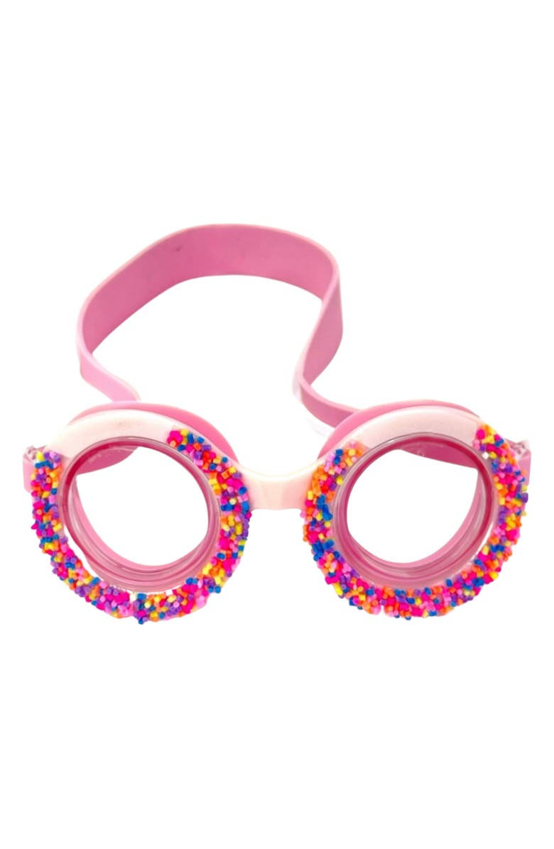 GlamBaby Kids' Confetti Swim Goggles, Main, color, Pink Multi