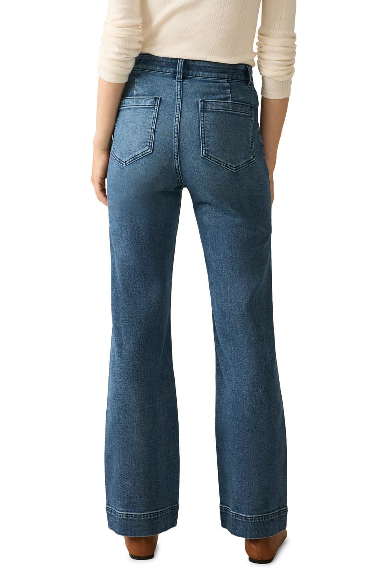 Ankle Length High Waist Stretch Terry Pants, Alternate, color, RIVERTON