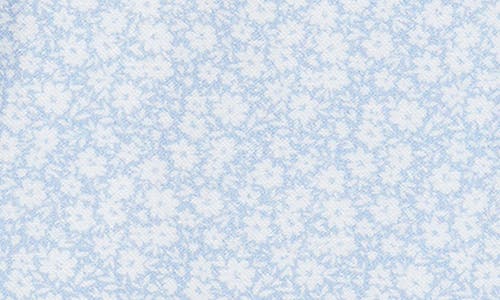 Original Penguin Flower Fields Slim Fit Stretch Cotton Dress Shirt In Blue Dust