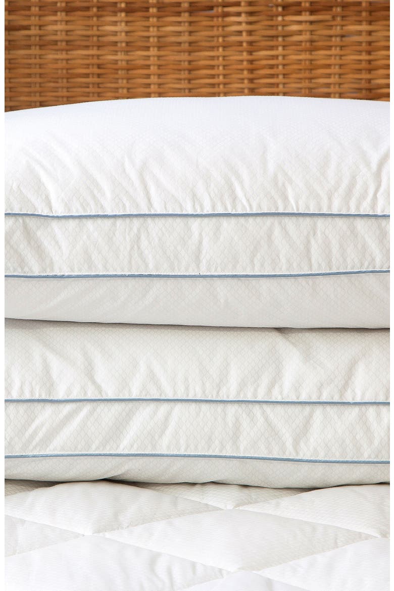 Cooling Gusseted Pillow, Alternate, color, WHITE