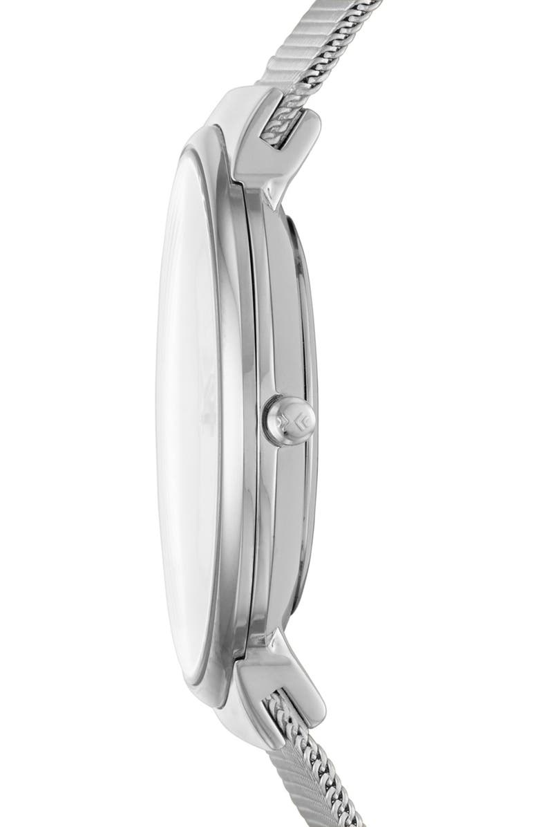 Skagen 'Ancher' Round Mesh Strap Watch, 40mm, Alternate, color,