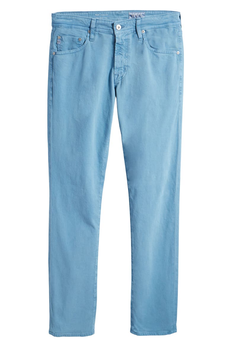 Tellis Stretch Sateen Modern Slim Pants (Nordstrom Exclusive), Alternate, color, SULFUR CLEAR SKIES