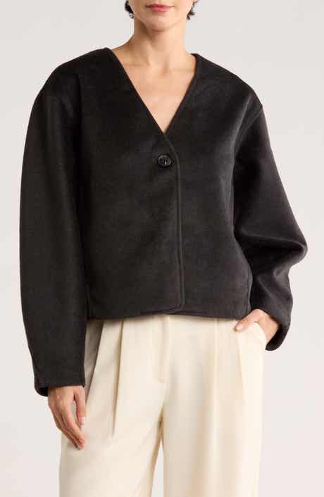 Tahari Faux Suede Overshirt