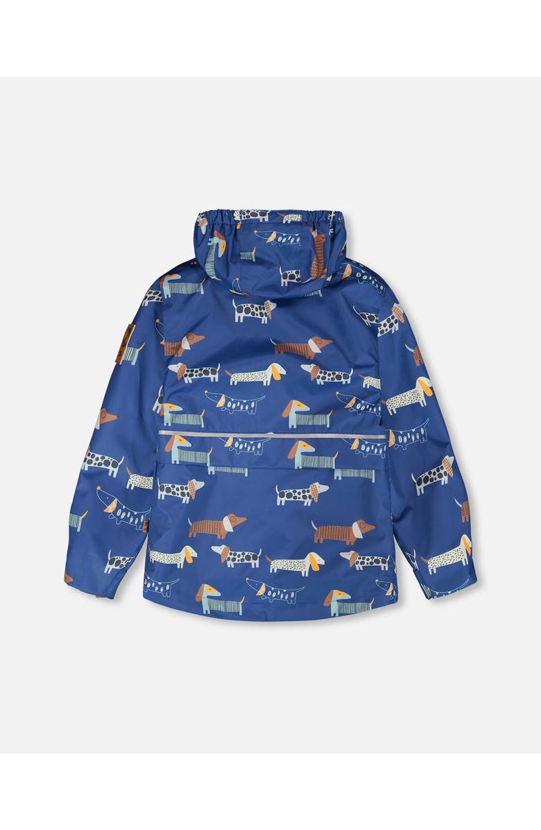 Deux par Deux 3-in-1 Two-Piece Mid-Season Dog Print Outerwear Set, Alternate, color, Blue Printed Dogs