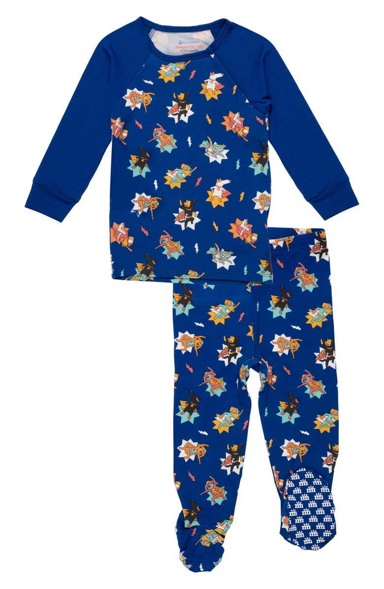 Magnetic Me Paw Star Two-Piece Pajamas, Main, color,