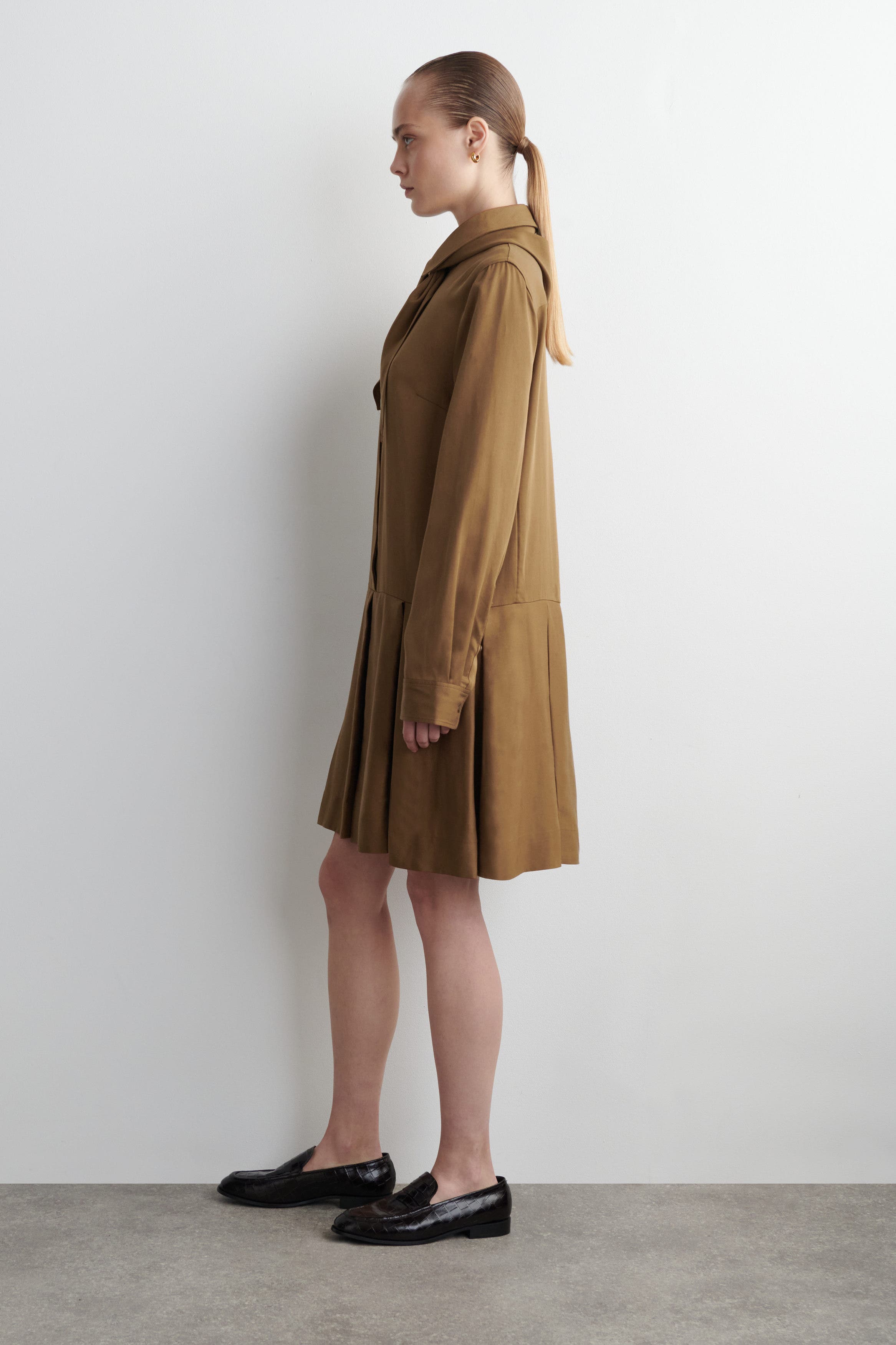 Scarf-Detail Dropped-Waist Mini Dress - image 2