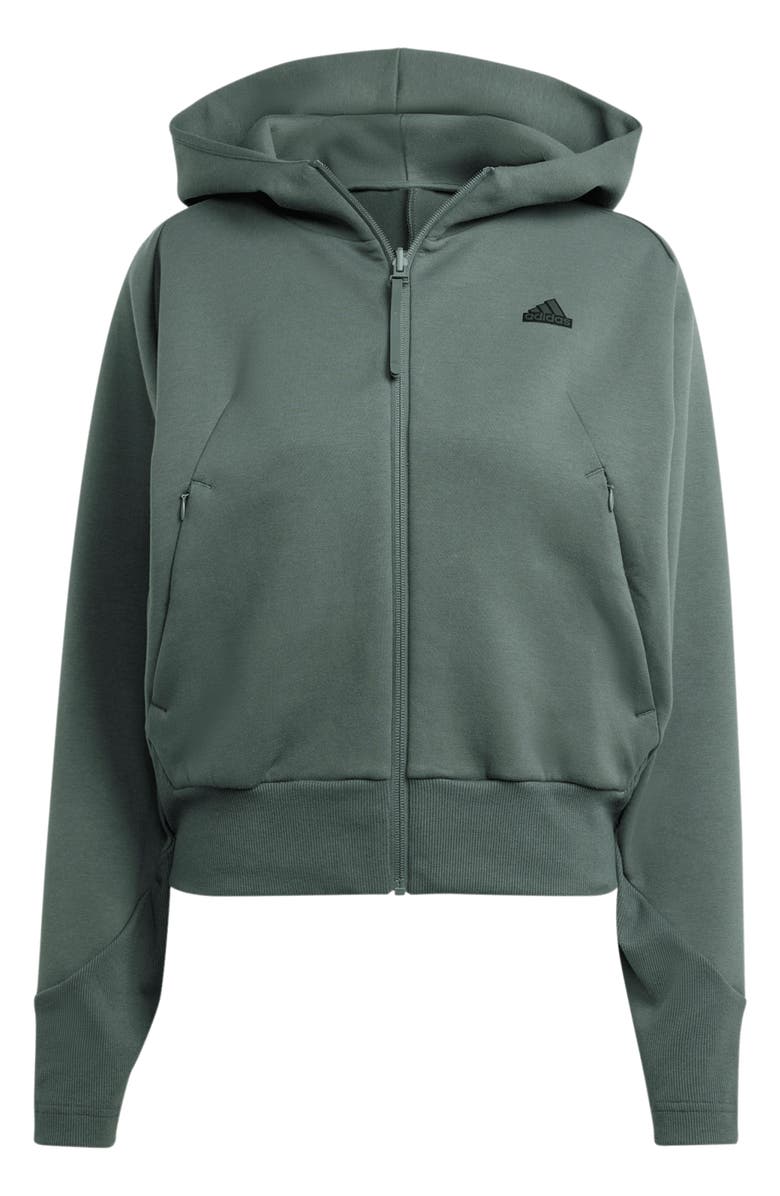 adidas Z.N.E. Loose Fit Performance Zip Hoodie, Alternate, color,