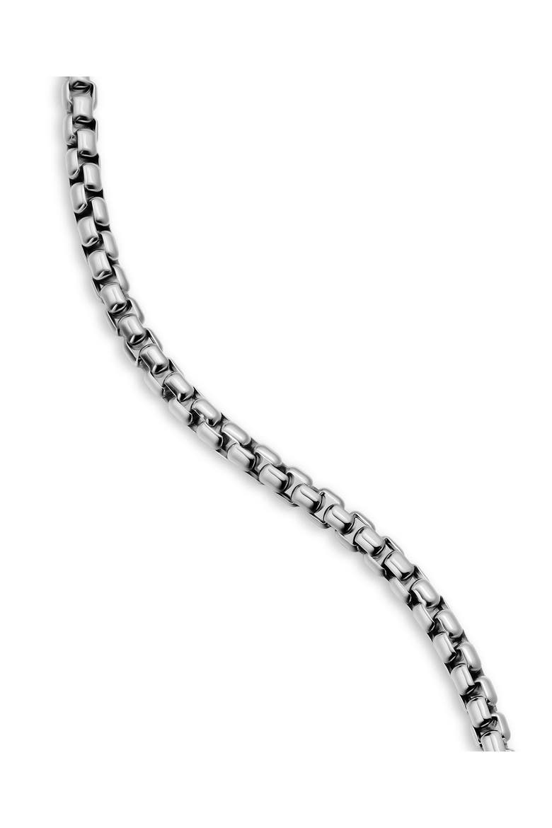 Cross Station Box Chain Necklace, Alternate, color, SILVER