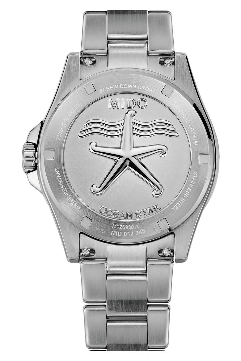 Ocean Star 200 Automatic Bracelet Watch, 42.5mm, Alternate, color, BLACK