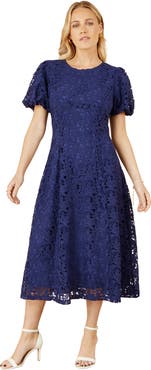 Yumi Lace Midi Skater Dress