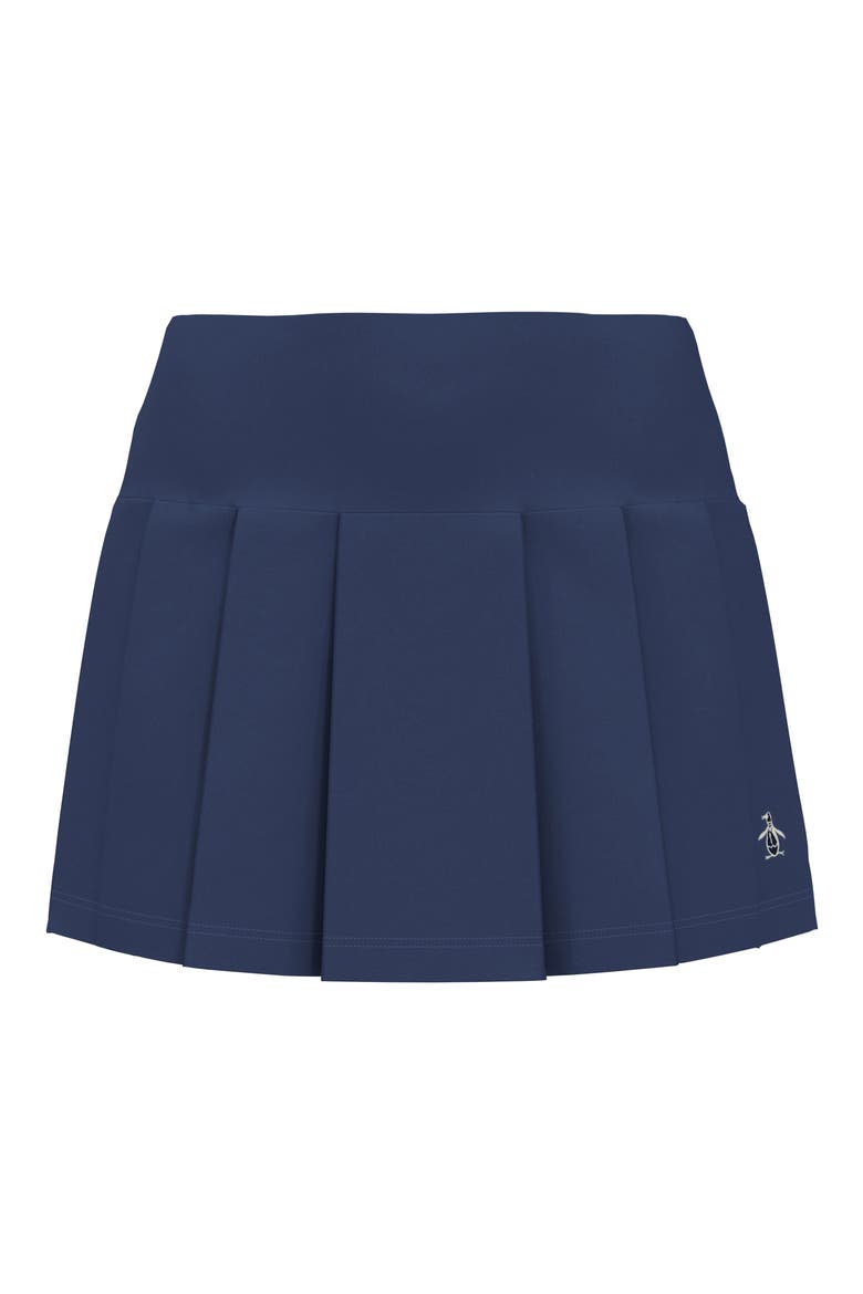 Pleated Performance Skort, Main, color, TRUE NAVY