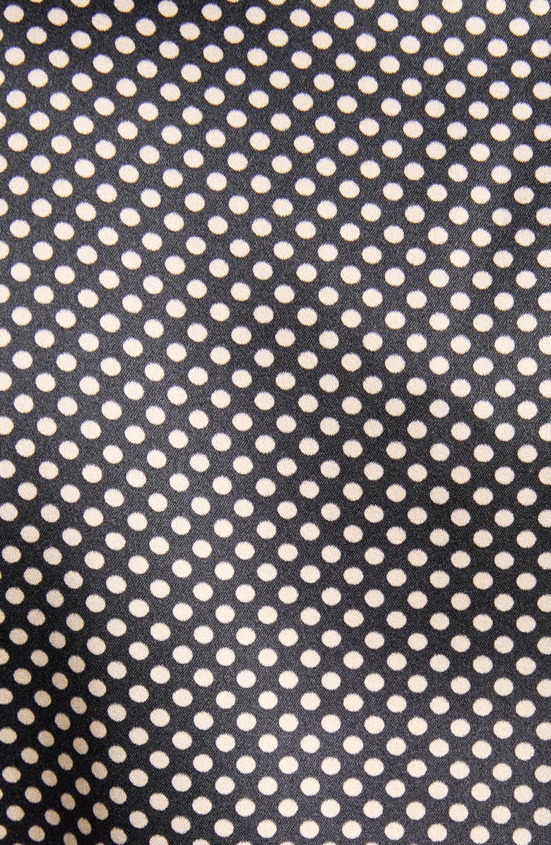 TOM FORD Sleeveless Lavalliere Stretch Silk Satin Top, Alternate, color, Zblaw Black/ White