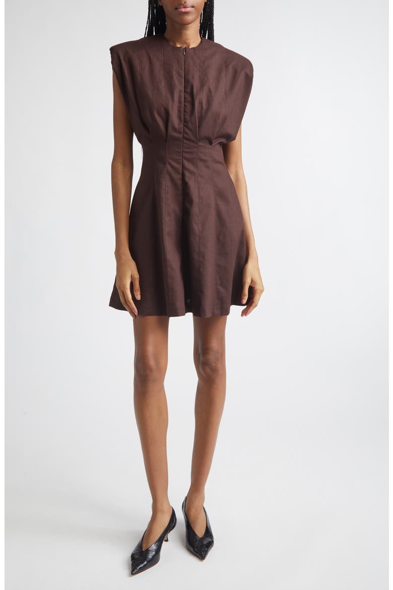 Zamia Minidress, Main, color, CHOCOLATE BROWN