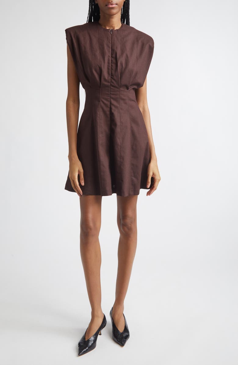 ISRAELLA KOBLA Zamia Minidress, Main, color, Chocolate Brown