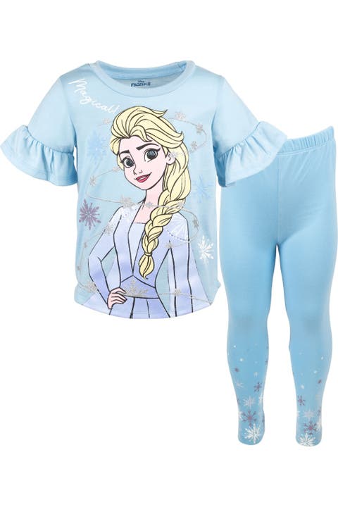 Frozen Queen Elsa 2-Piece T-Shirt and Leggings Set