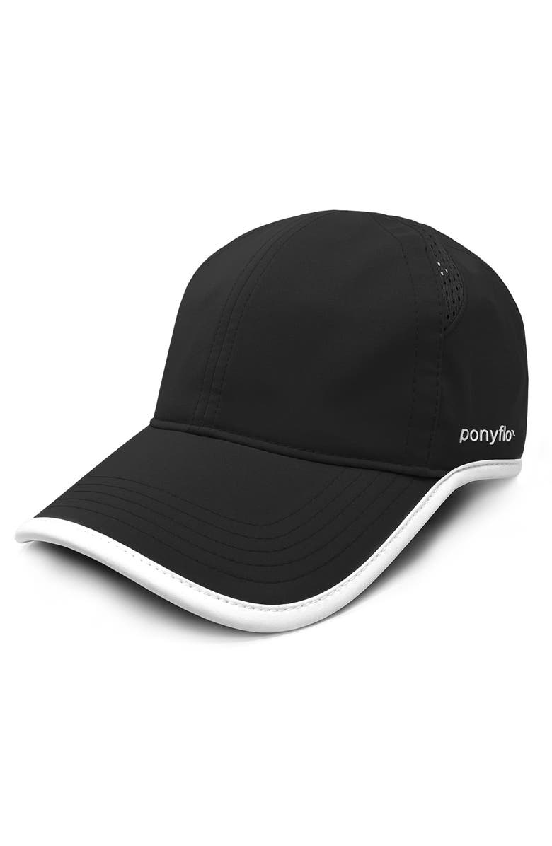 David & Young Zena Water Resistant PONYFLO Cap, Main, color, 