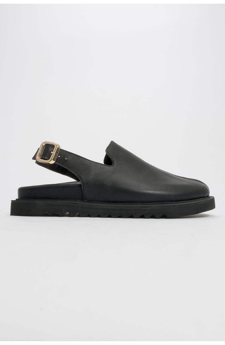 Forever & Always Shoes Laby Leather Clogs, Alternate, color, Black Leather