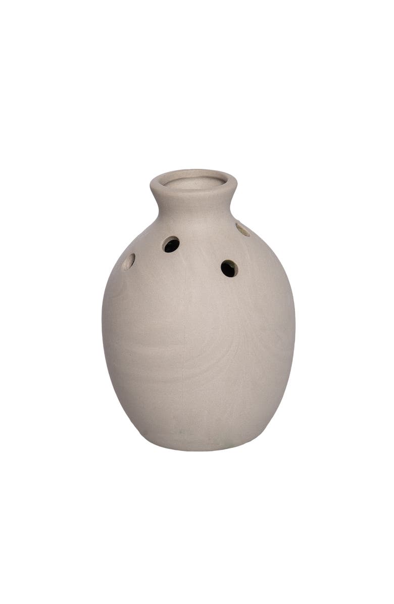 Transpac Ceramic Vase with Frog Med Multicolored for Floral Display and Home Decor, Alternate, color, Multicolored