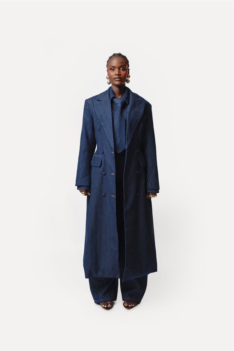 Eden Long Jacket, Main, color, Denim