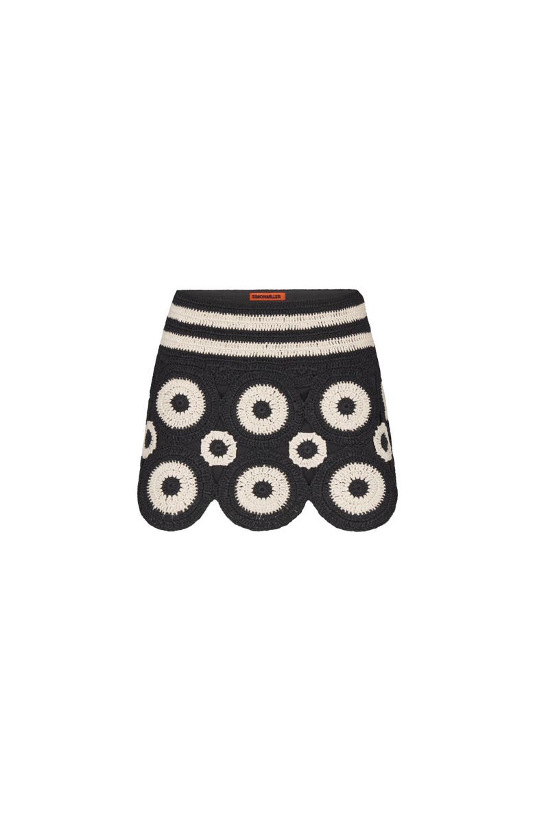 SIMONMILLER Beep Beep Mini Skirt, Main, color, Cream/Black