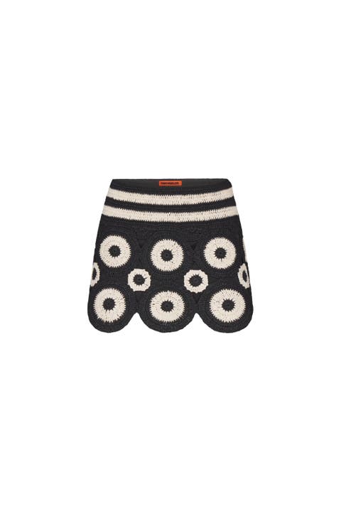 Lurex Crochet Beep Beep Mini Skirt
