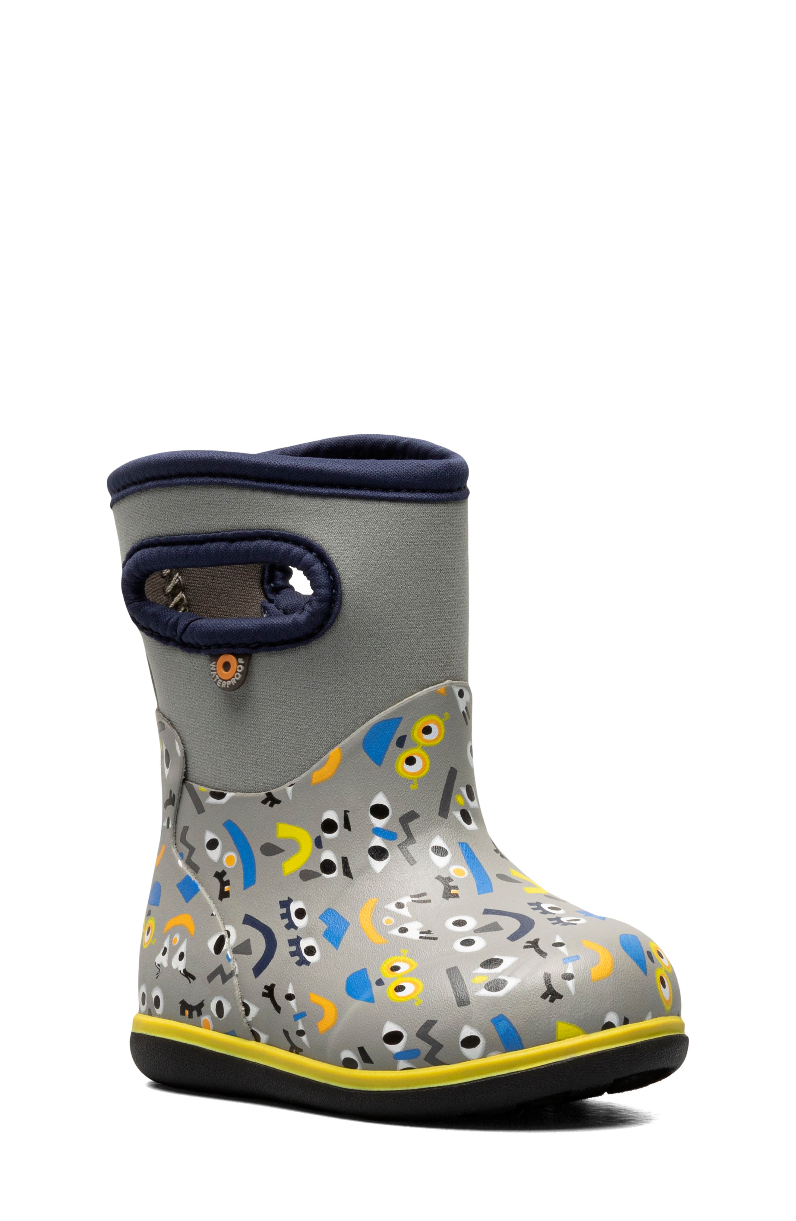 Bogs Kids' Print Waterproof Rain Boot, Main, color, 