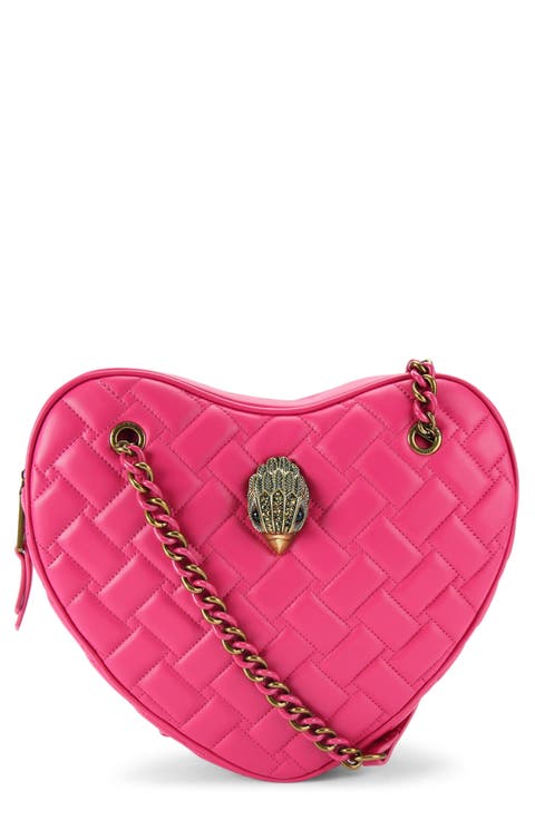 Kensington Quilted Leather Heart Bag