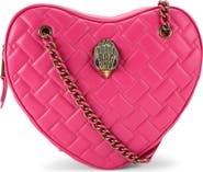 Kurt Geiger London Kensington Quilted Leather Heart Bag