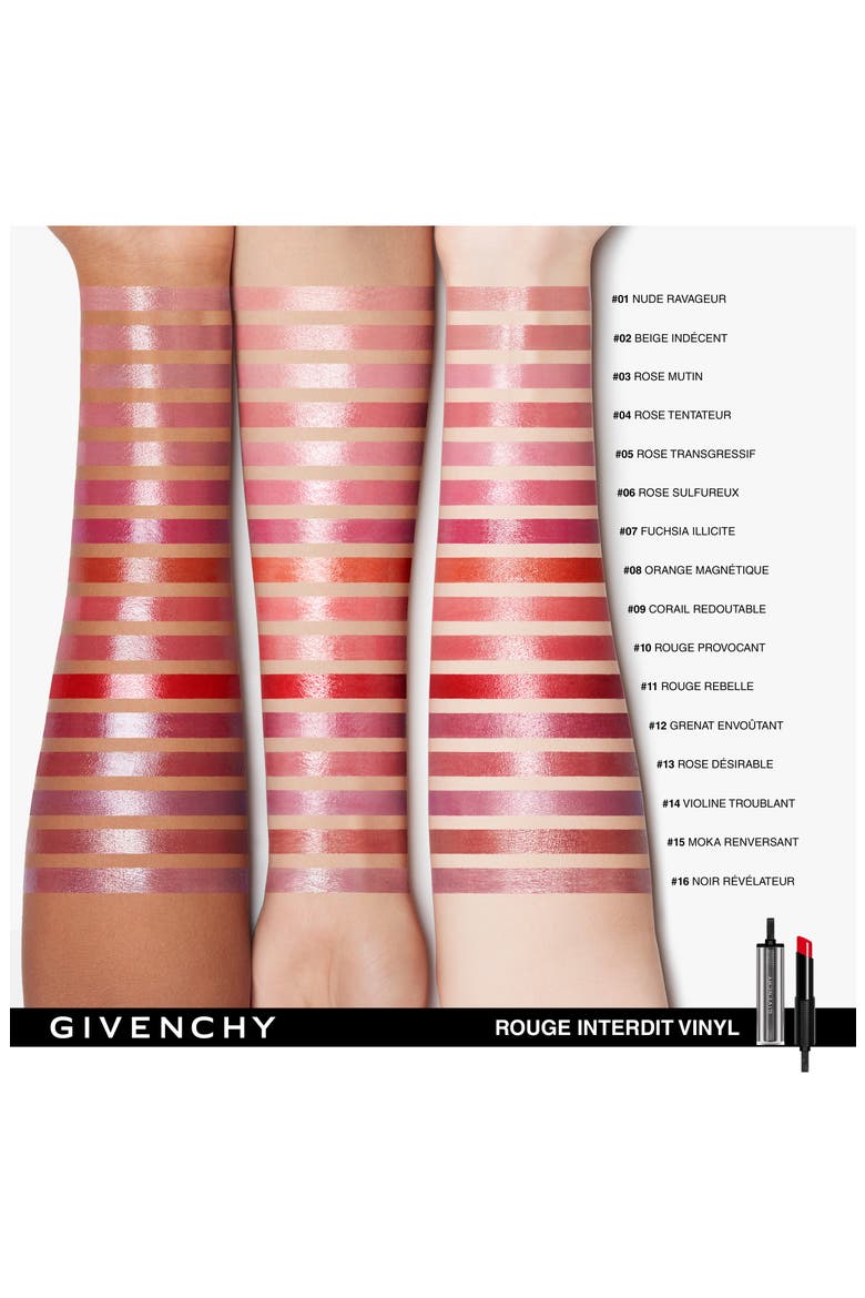 Rouge Interdit Vinyl Extreme Shine Lipstick, Alternate, color, 16 NOIR REVELATEUR
