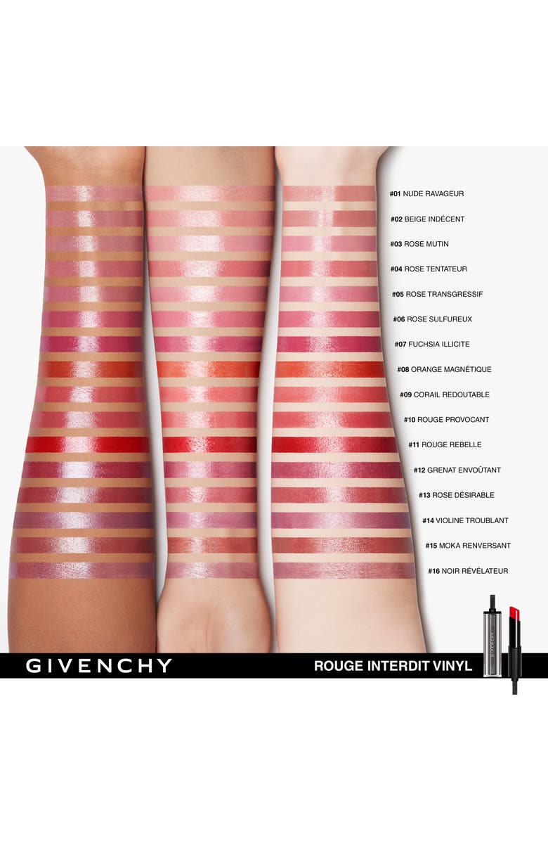 Givenchy Rouge Interdit Vinyl Extreme Shine Lipstick, Alternate, color,