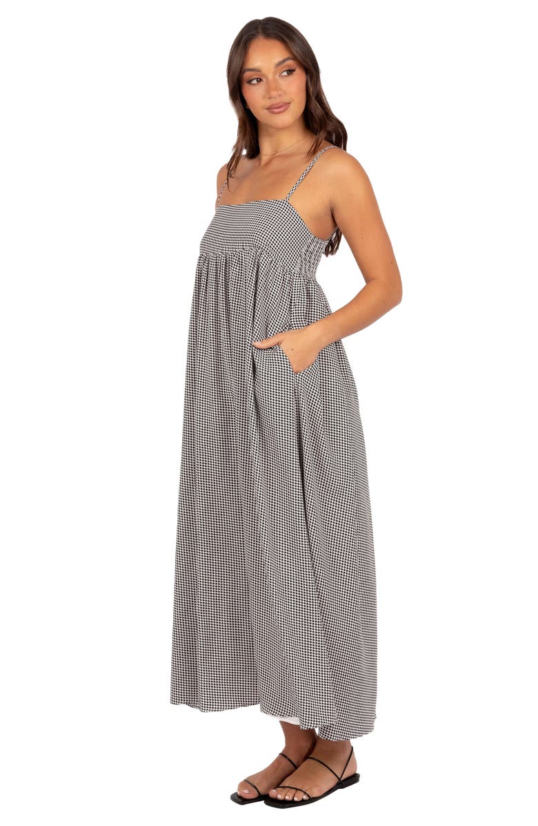 Petal & Pup Andy Houndstooth Maxi Dress, Alternate, color, Herringbone