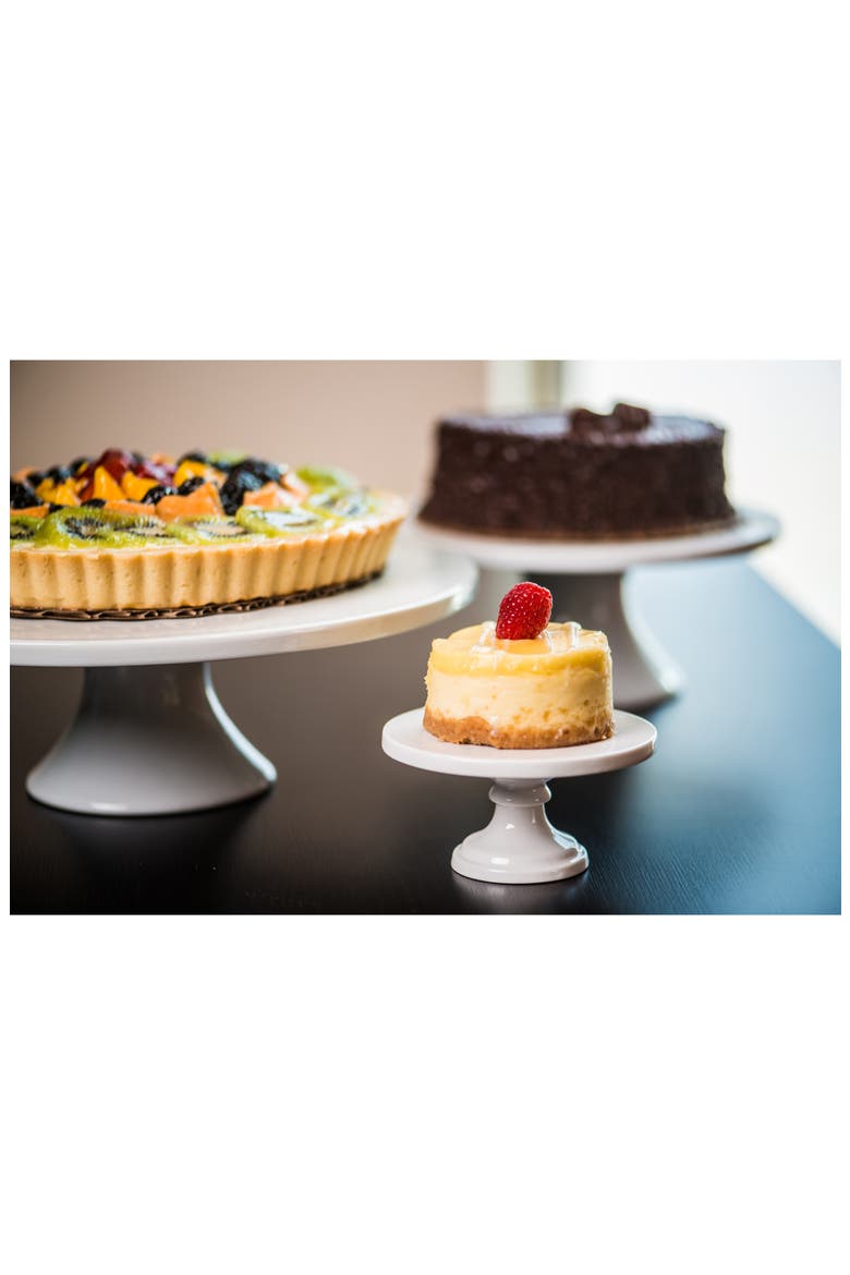 Round Cake Stand, Alternate, color, WHITE
