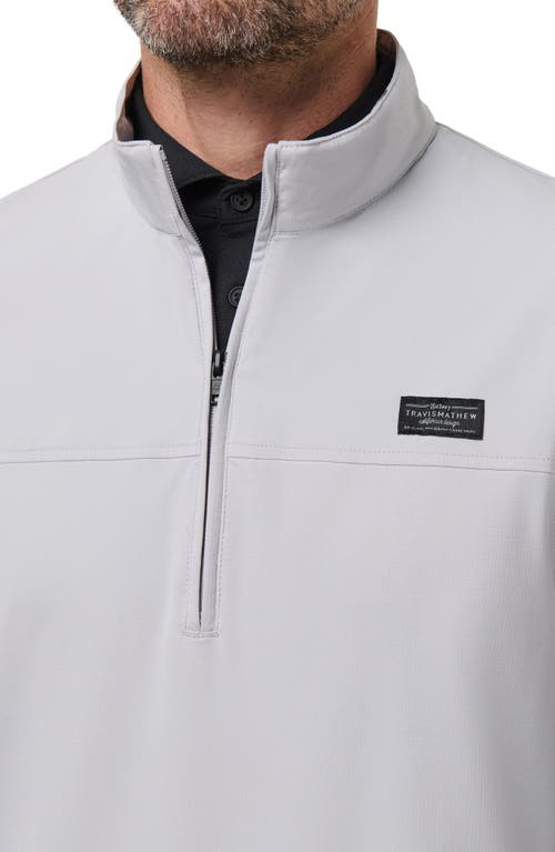 Travismathew Wanderlust Quarter Zip Pullover In Gray