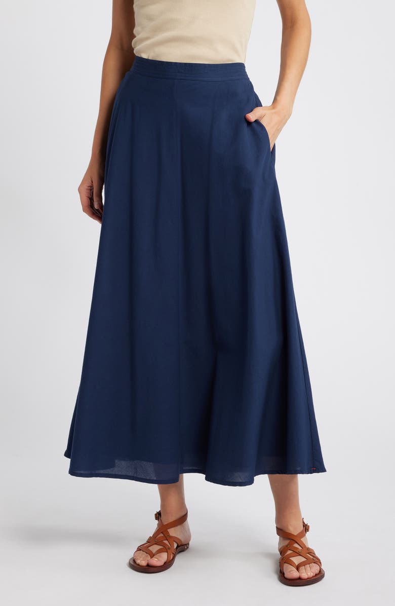 XÍRENA Stela Cotton Poplin Skirt, Main, color,