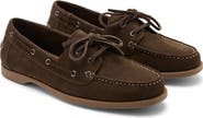 MANGO Leather Boat Shoe