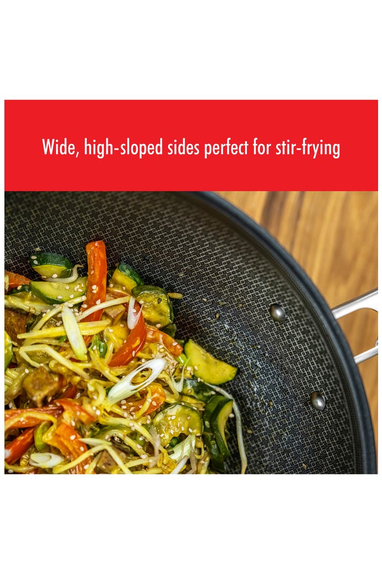 Joy Plus 12-Inch Nonstick Wok, Alternate, color, STAINLESS STEEL